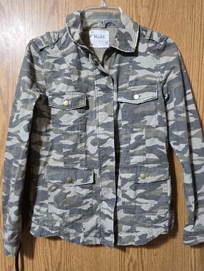 Mudd Camo Utility Jacket - Green Multi